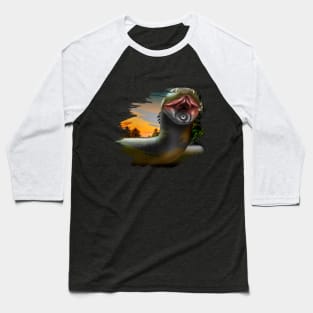 Titanoboa snake - Tropical style Baseball T-Shirt